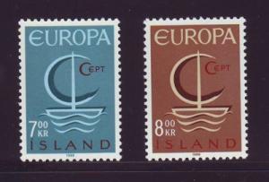 Iceland Sc 384-5 1966 Europa stamp set mint NH