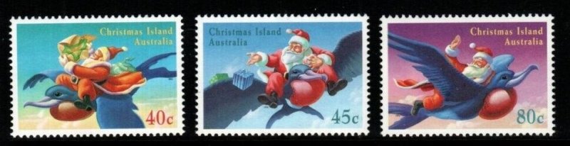 CHRISTMAS ISLAND SG404/6 1995 CHRISTMAS MNH