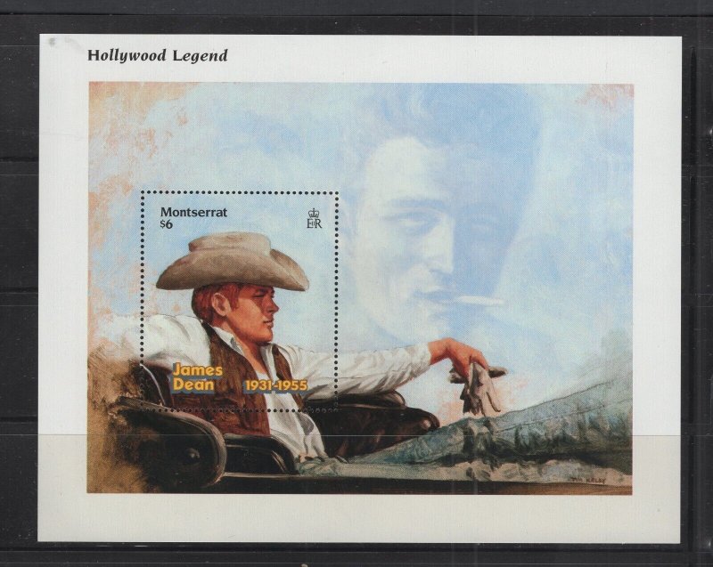 Montserrat #913 (1996 Hollywood Legends - James Dean sheet) VFMNH CV $7.00