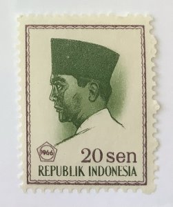 Indonesia 1966-67 Scott 674 MH - 20s,  President Sukarno