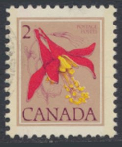 Canada  SC# 707  Used  Flowers 12 x 12½   see  details & scans