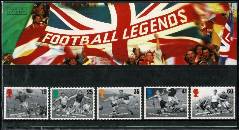 G.B.QE II 1996 EUROPEAN FOOTBALL MINT (NH) SG1925-29 P.O.PACK 267 SUPERB