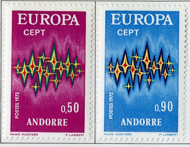 FRENCH ANDORRA 210-1 MH SCV $21.00 BIN $10.00 EUROPA