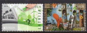 Latvia 933-934 Europa MNH VF