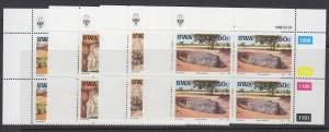 South West Africa, Scott 598-601, MNH blocks of four