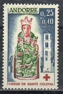 Andorra, French Stamp B1  - Virgin of St. Coloma