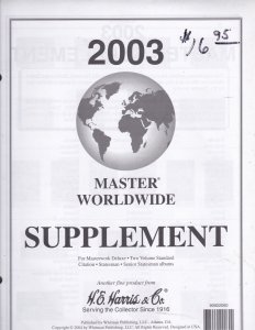 KAPPYS HE HARRIS MASTER WORLDWIDE  SUPPLEMENT 2003