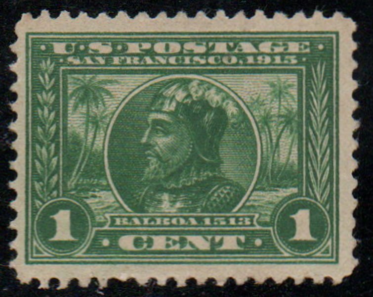 US #397 XF JUMBO mint, super huge margins, no gum, VERY NICE STAMP!