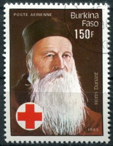 Burkina Faso Sc#752 Used, 150fr multi, Red Cross 75th Anniversary (1985)