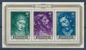 [116537] Aitutaki 1981 Easter Art paintings Souvenir Sheet MNH