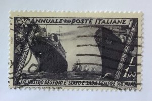 Italy 1932 Scott 300 used - 1 L, Fascist March on Rome 10th Anniv,  Shipping