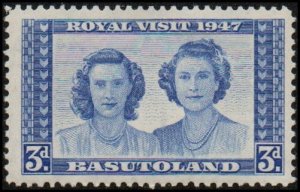 Basutoland 37 - Mint-H - 3p Princesses Elizabeth & Margaret  /Royal Visit (1947)