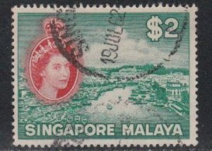 Singapore # 41, Singapore River, Used, 1/3 Cat.