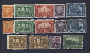 14x Canada M & U Stamps #141 to 144 MH #141 to #144 2x#145 U Guide Value= $65.00