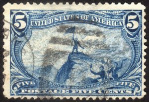 1898, US 5c, Trans-Mississippi, Used, Sc 288