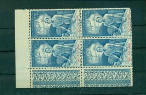 Wallis & Futuna - Sc# CB3. 1942 Colonial Education. MNH Block $9.00.