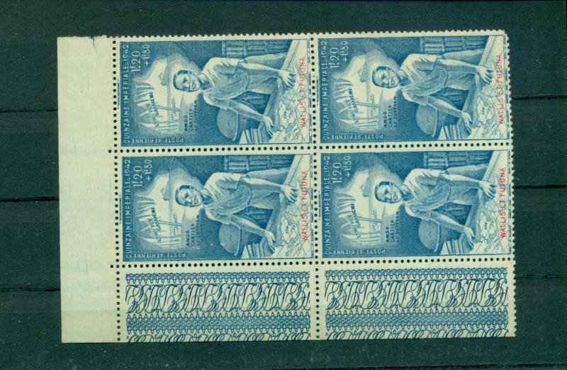 Wallis & Futuna - Sc# CB3. 1942 Colonial Education. MNH Block $9.00.