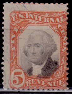 United States, 1871-72, Intern. Revenue,, Third Issue, 5c, #R137, used