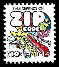 PCBstamps   US #1511 10c Zip Code, MNH, (10)