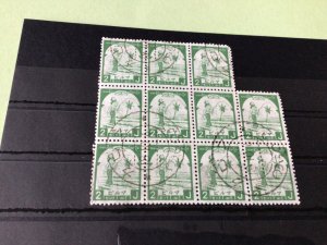 Burma Japanese Occupation used Stamps Block  Ref 51802