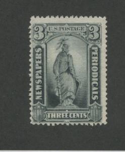 1875 United States Newspaper & Periodical Stamp #PR34a Mint Fine Certified