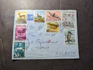 1954 Portuguese Angola Airmail Cover Salvador do Congo to Utrecht Netherlands