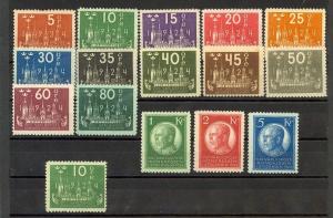 Sweden Scott 197-212 Mint NH