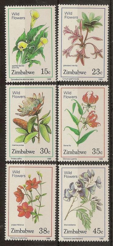 Zimbabwe 1989 Wild Flowers SG750-755 MNH