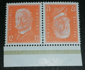 Germany 12pf 1932 tete-beche pair MLH, rare
