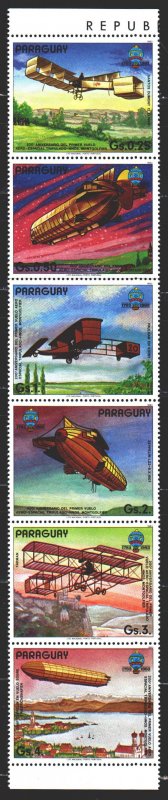 Paraguay. 1984. 3698-03 from the series. Aviation history, aircraft. MNH.