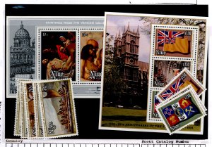 Niue #214/221d  Single (Complete Set)