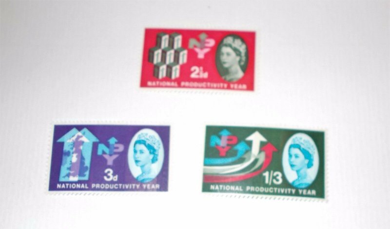 1962 NPY Phosphor Complete Set of 3 (SG 631p-633p) Cat £35 Superb Unmounted Mint