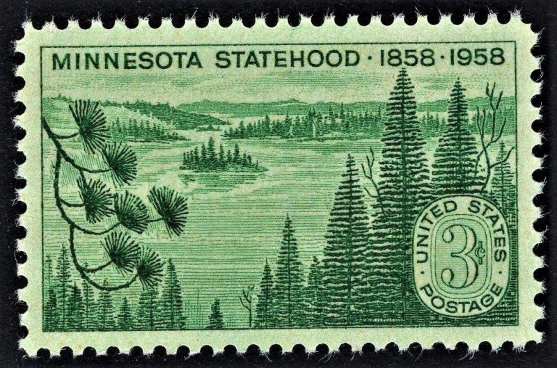 US 1106 MNH VF 3 Cent Minnesota Statehood 1858-1958