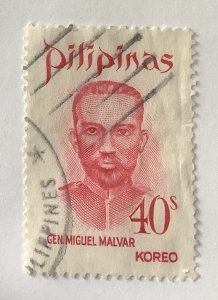 Philippines 1972 Scott 1136 used - 40s,  Portraits, Gen.  Miguel  Malvar