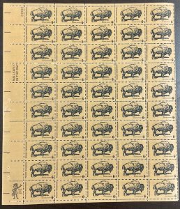 1392 Wildlife Conservation - Buffalo MNH 6 c Sheet of 50 FV $3  1970