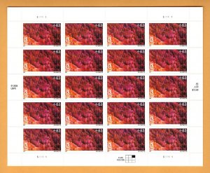 U.S. #C139 MINT, NH BRYCE CANYON PARK FULL SHEET - PRICED AT FACE VALUE !