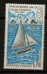 FRANCE SG1855 1970 ALAIN GERBOULTS WORLD VOYAGE MNH