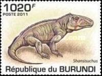 BURUNDI # 907-911 PREHISTORIC CROCODILES