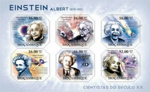 Mozambique 2011 MNH - Albert Einstein (1879-1955). Mi 4770-4775, Scott 2307. MNH