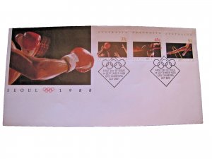 AUSTRALIA FDCs -  1988-  SEOUL OLYMPICS        (aus32)