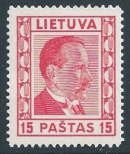 Lithuania #298 NH 15c Pres. Smetona