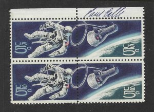 US 1967 GEMINI CAPSULE SC. # 1332 SIGNED BY THE DESIGNER PAUL CALLE NEVER HINGED