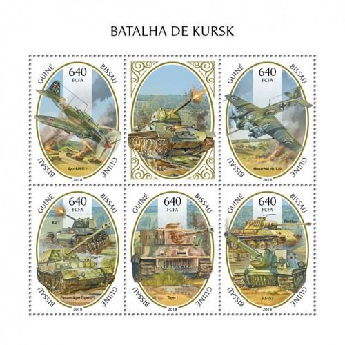GUINEA BISSAU - 2018 - Battle of Kursk, WWII - Perf 5v Sheet - MNH