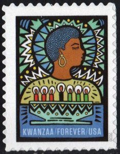 U.S.#5531 Kwanzaa 55c FE Single, MNH.