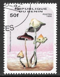 BENIN 1996 50fr Mushrooms Pictorial Sc 878 CTO Used