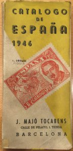 CATALOGO DE SELLOS ESPAÑA 1946 J.MAJO TOCABENS BARCELONA Phildom