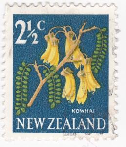 New Zealand 1967  Tree Flowers Titoki 2 1/2c used SG 846