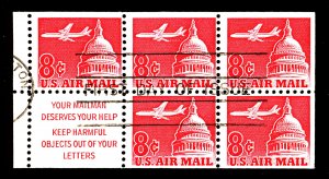 U.S. #C64b USED BOOKLET PANE