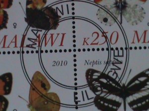 ​MALAWI-2010-PROMOTE-LOVELY BUTTERFLIES-CTO-SHEET-EST.$10 VERY FINE LAST ONE