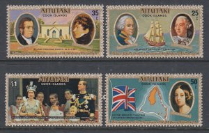 Aitutaki 148-151 MNH VF